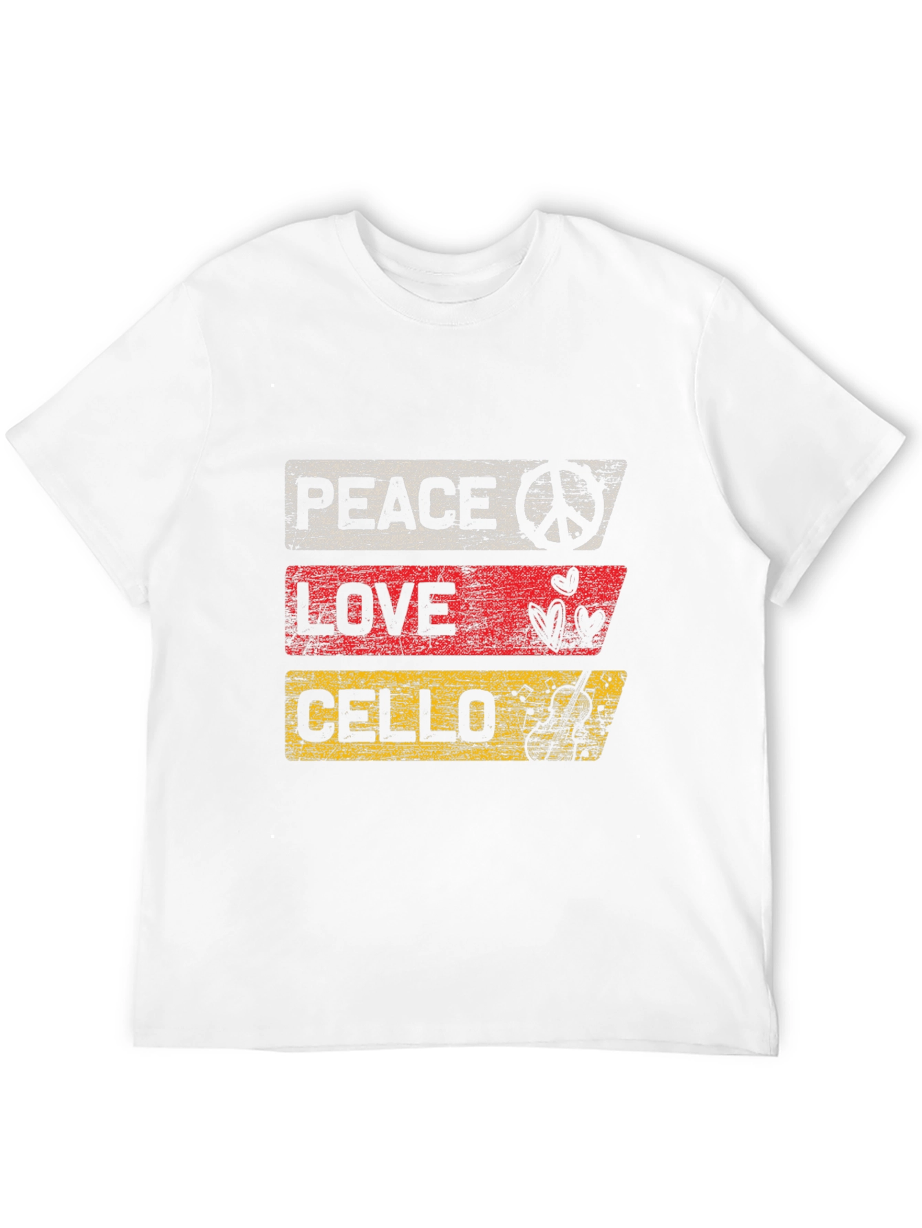 Peace Love Cello T-Shirt Music Lover Tee