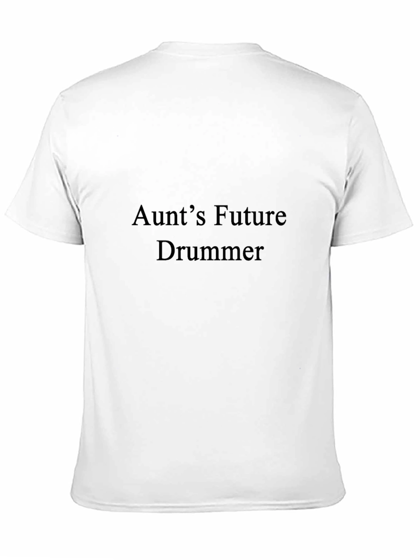 Aunts Future Drummer Black T-Shirt