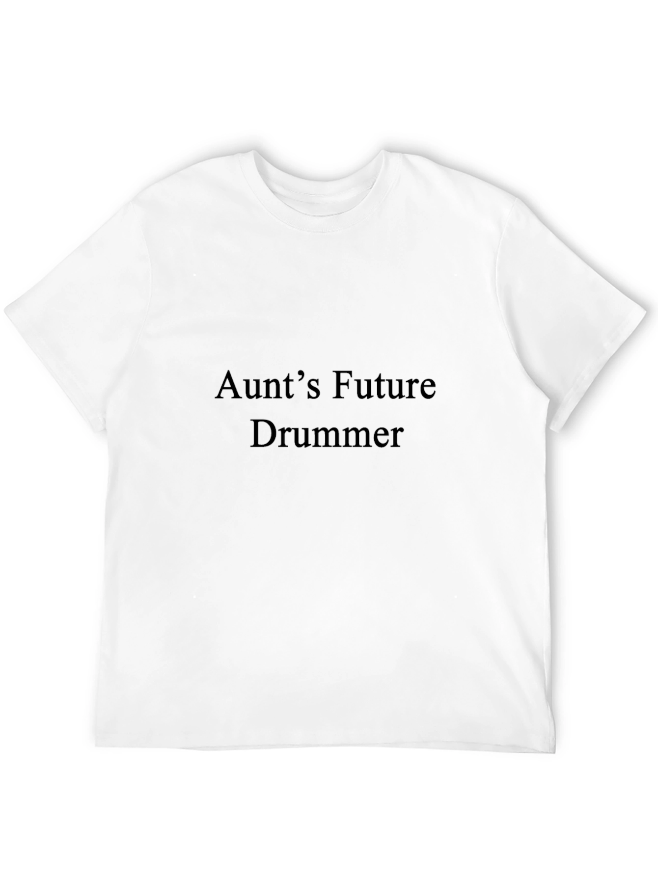 Aunts Future Drummer Black T-Shirt