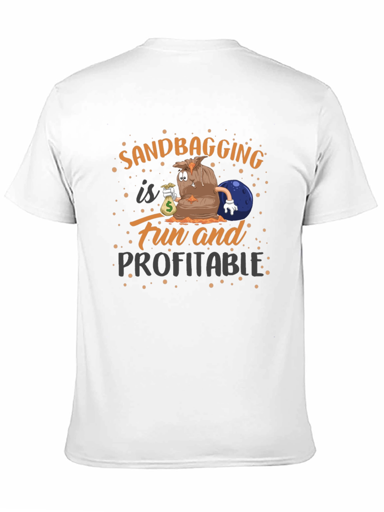 Sandbagging Fun & Profitable Black Graphic T-Shirt