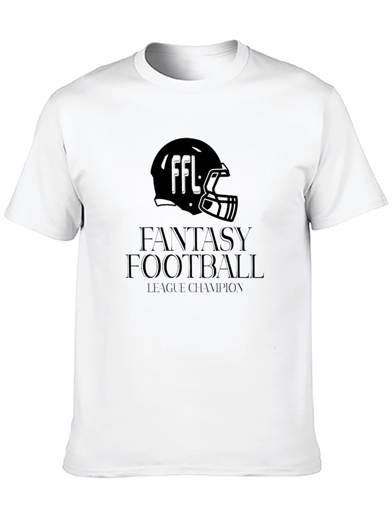 Fantasy Football League Champion Black T-Shirt