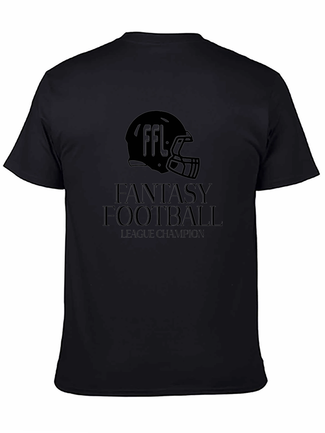 Fantasy Football League Champion Black T-Shirt