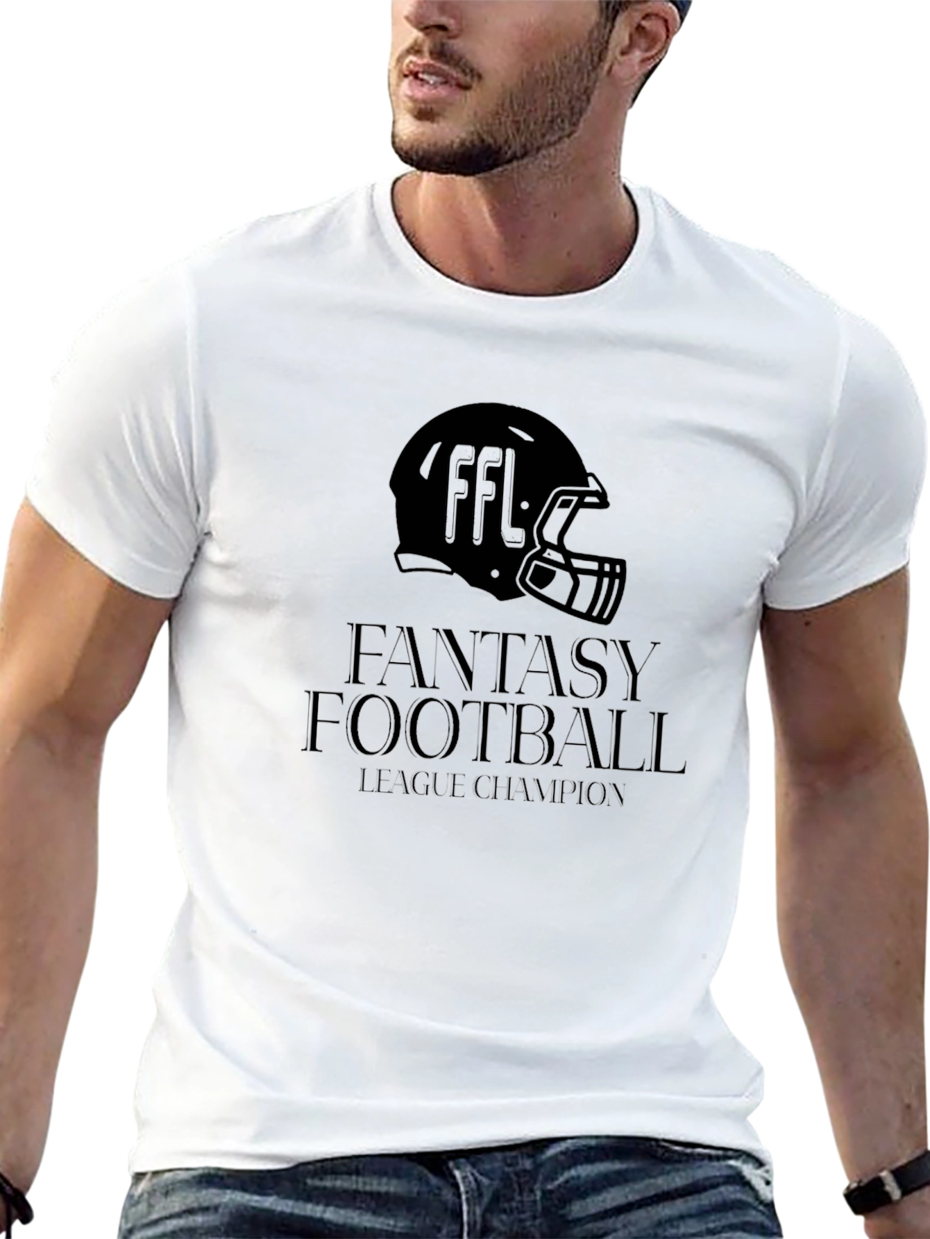 Fantasy Football League Champion Black T-Shirt