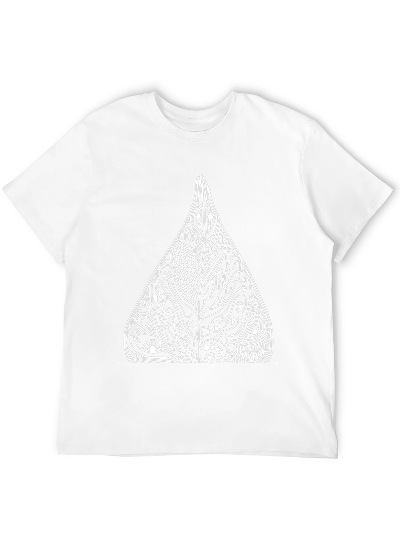 Abstract Geometric Black T-Shirt