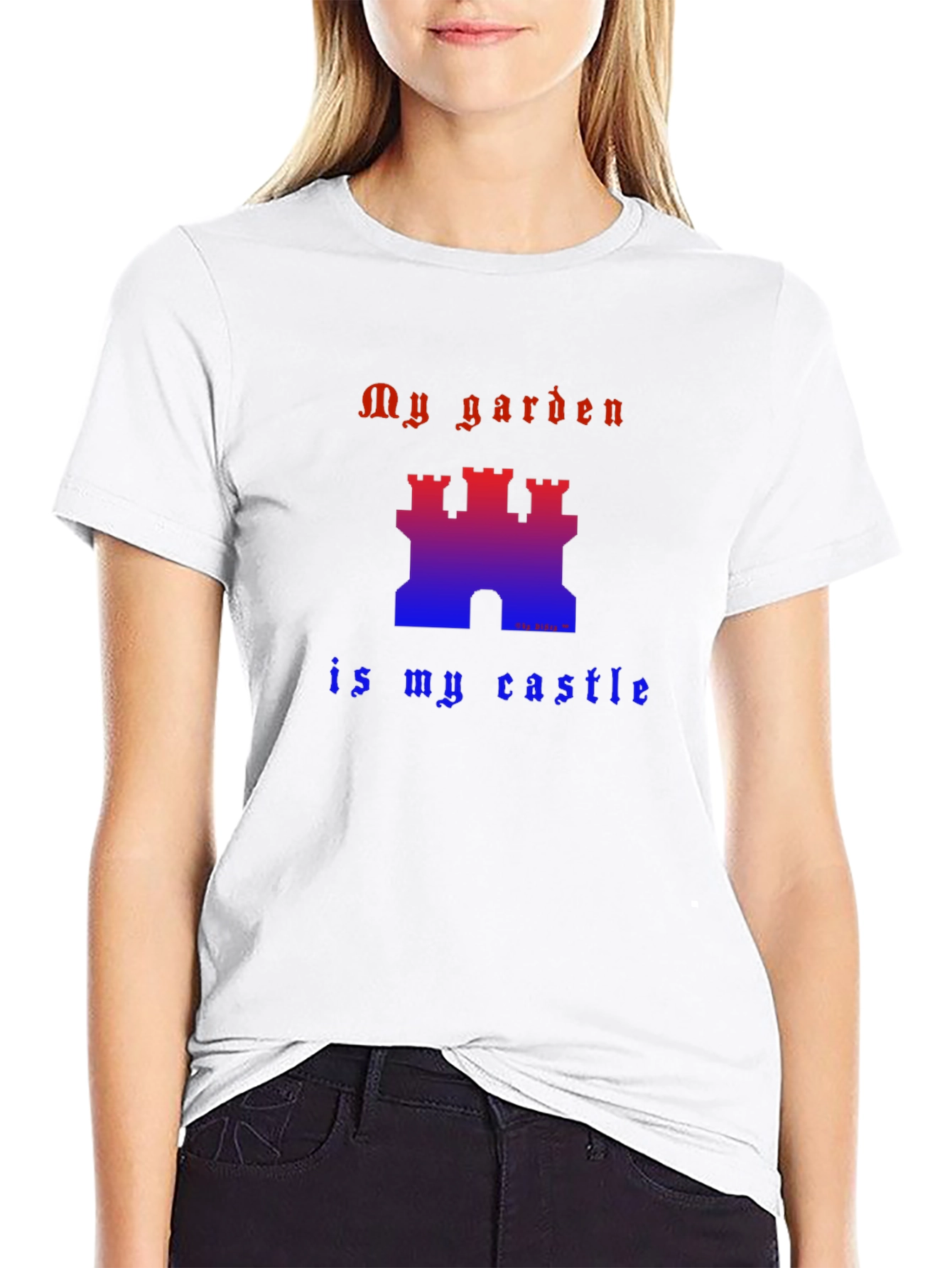 My Garden is My Castle Graphic Tee - Black