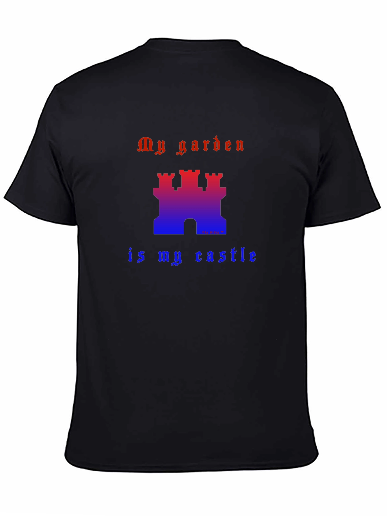 My Garden is My Castle Graphic Tee - Black