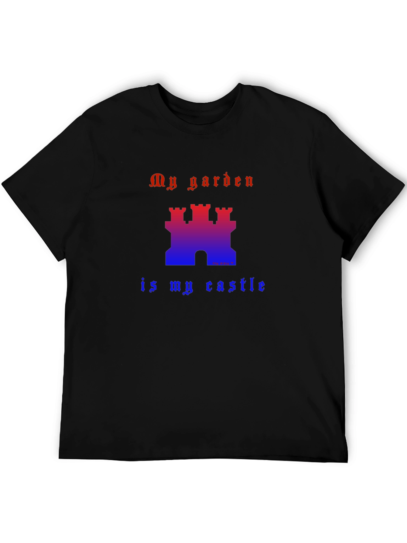 My Garden is My Castle Graphic Tee - Black