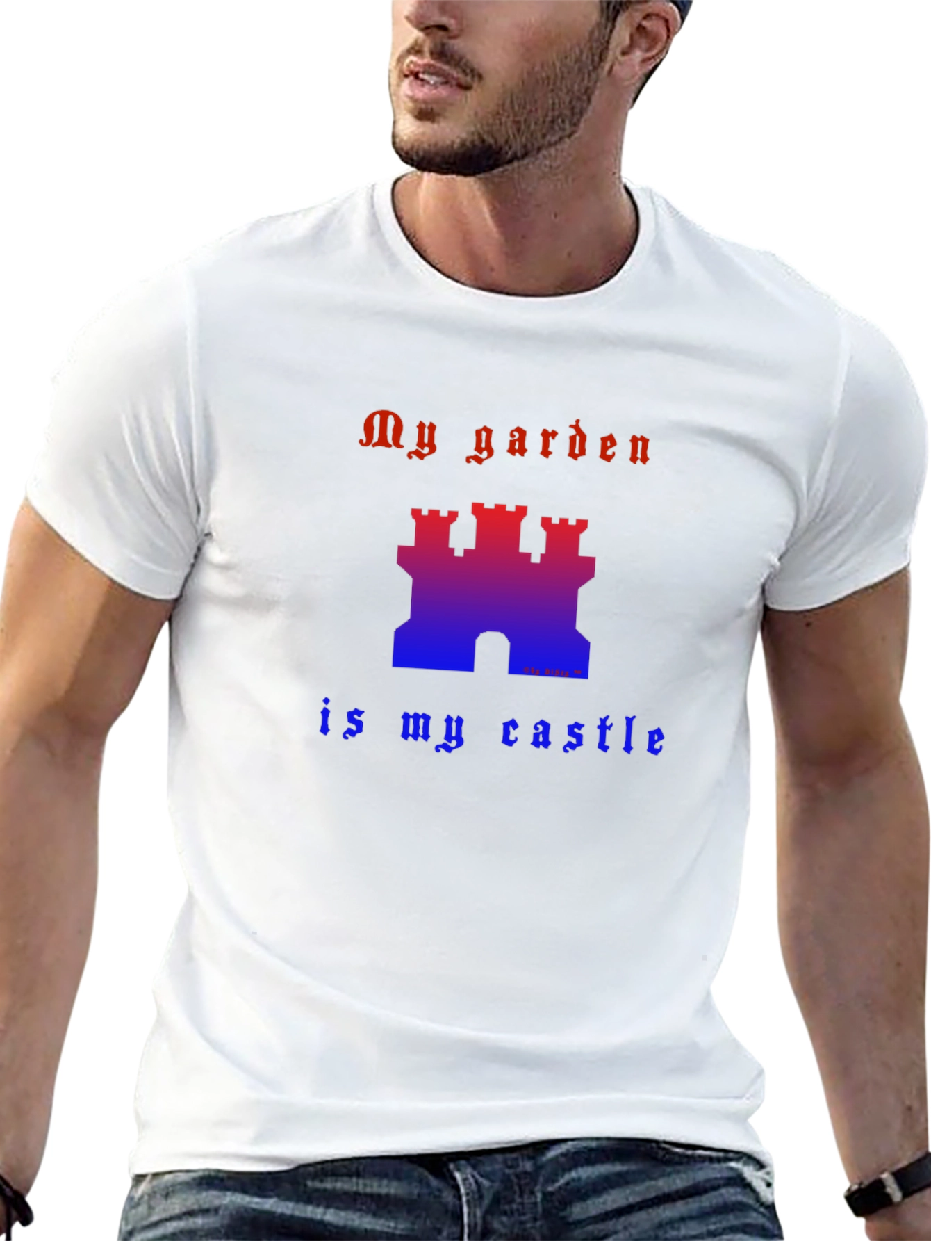 My Garden is My Castle Graphic Tee - Black