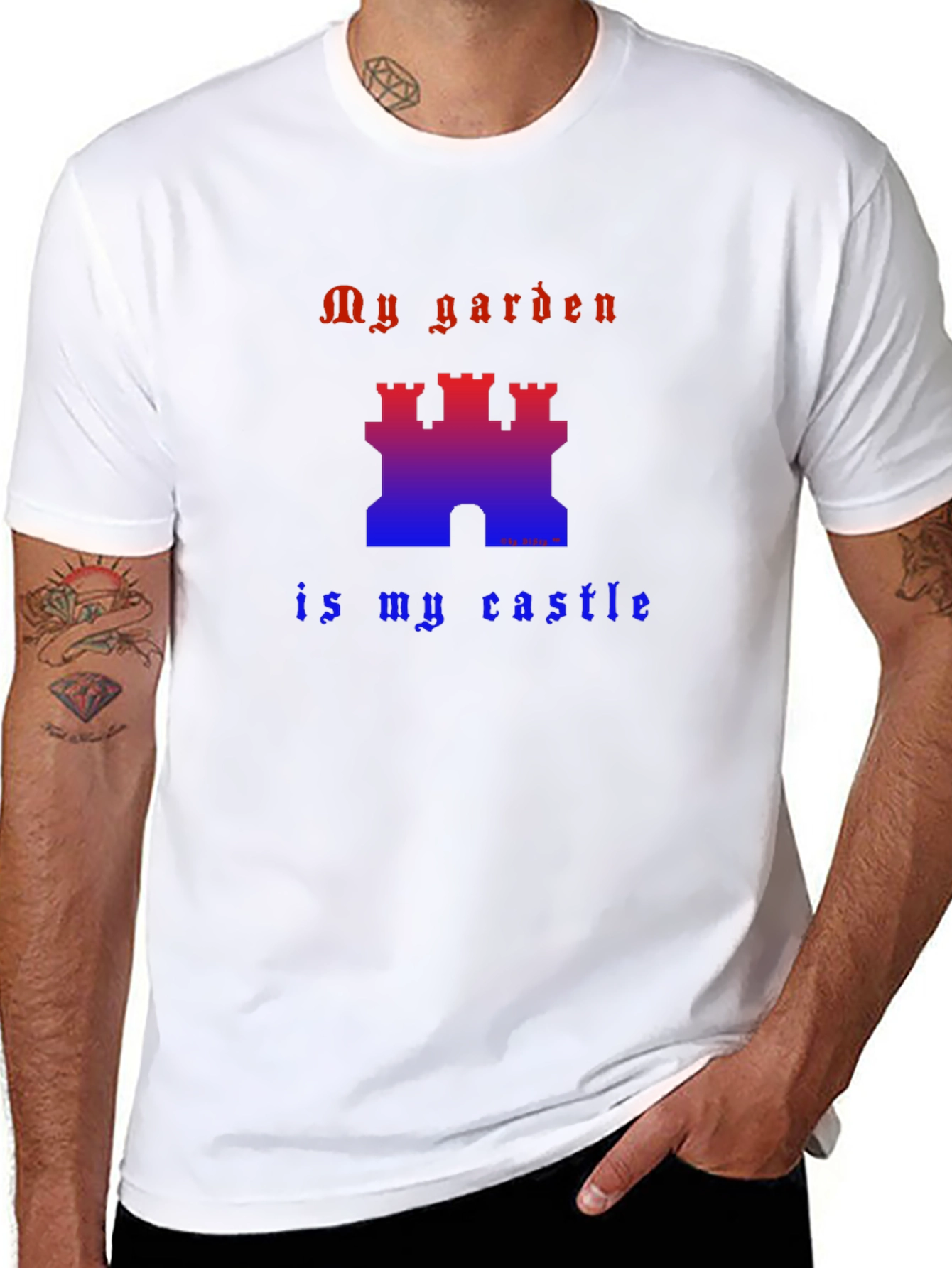 My Garden is My Castle Graphic Tee - Black