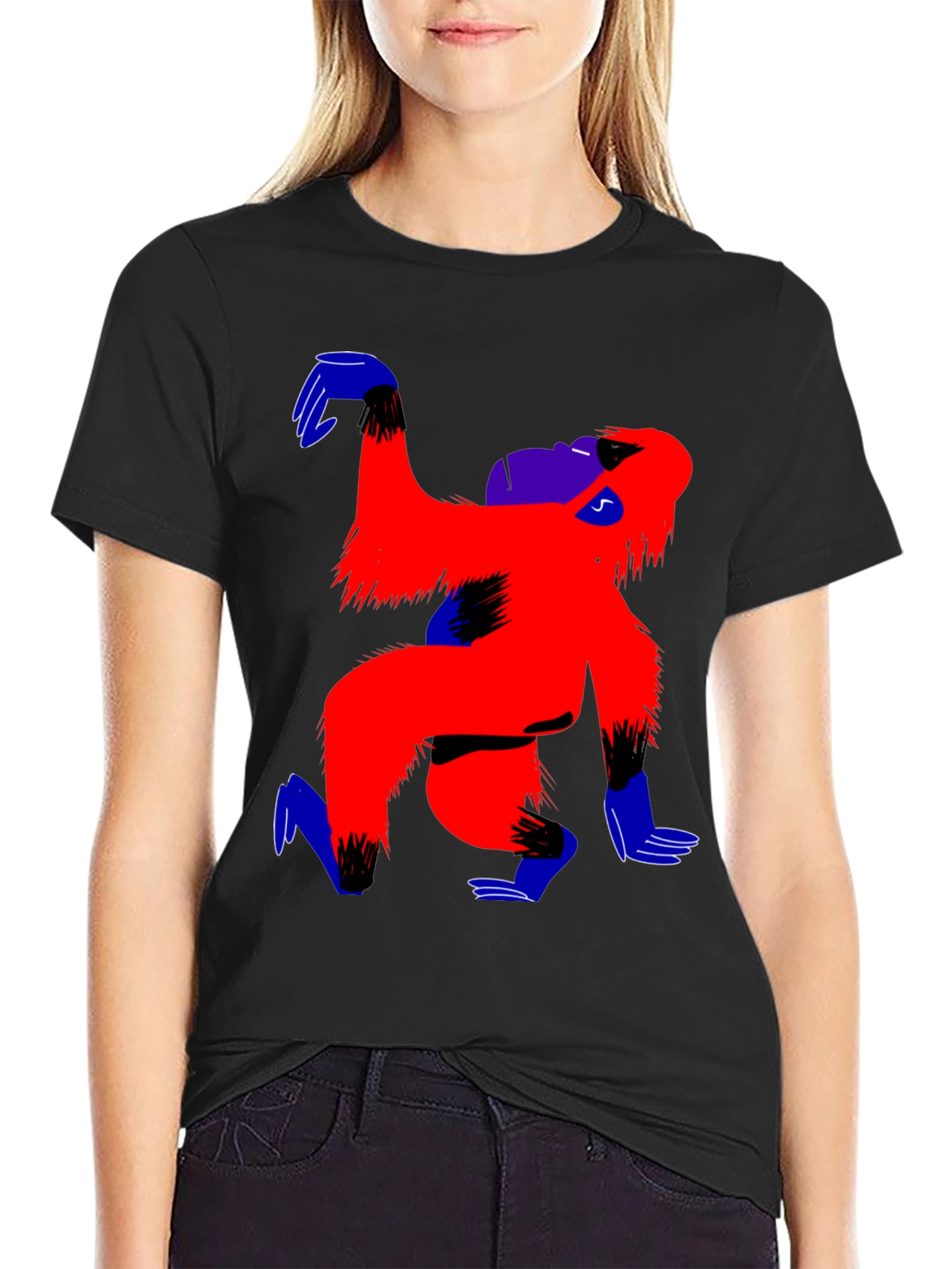 Funky Gorilla Graphic Tee - Cool Artistic Design