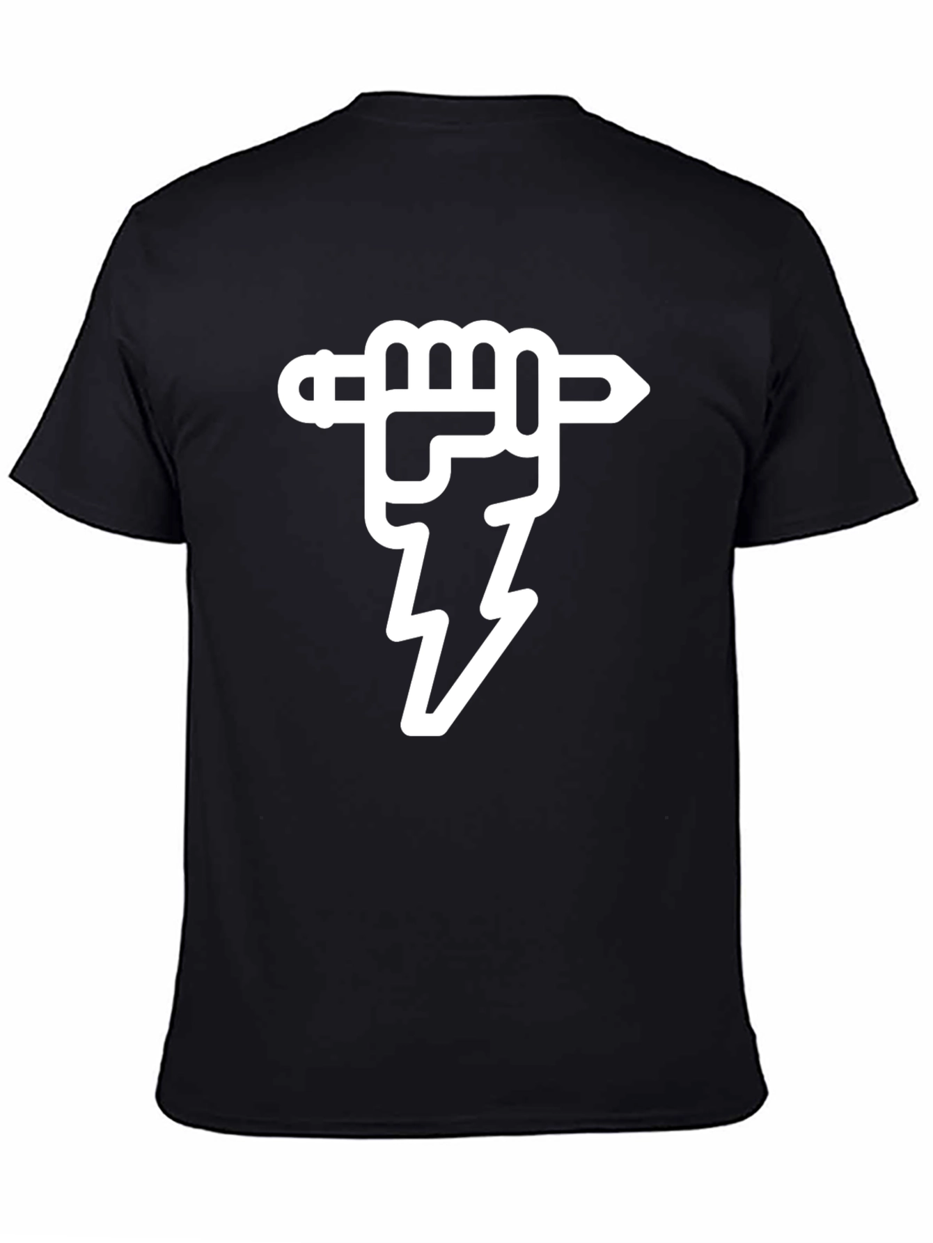 Pencil Power Fist Black T-Shirt - Artistic Activism