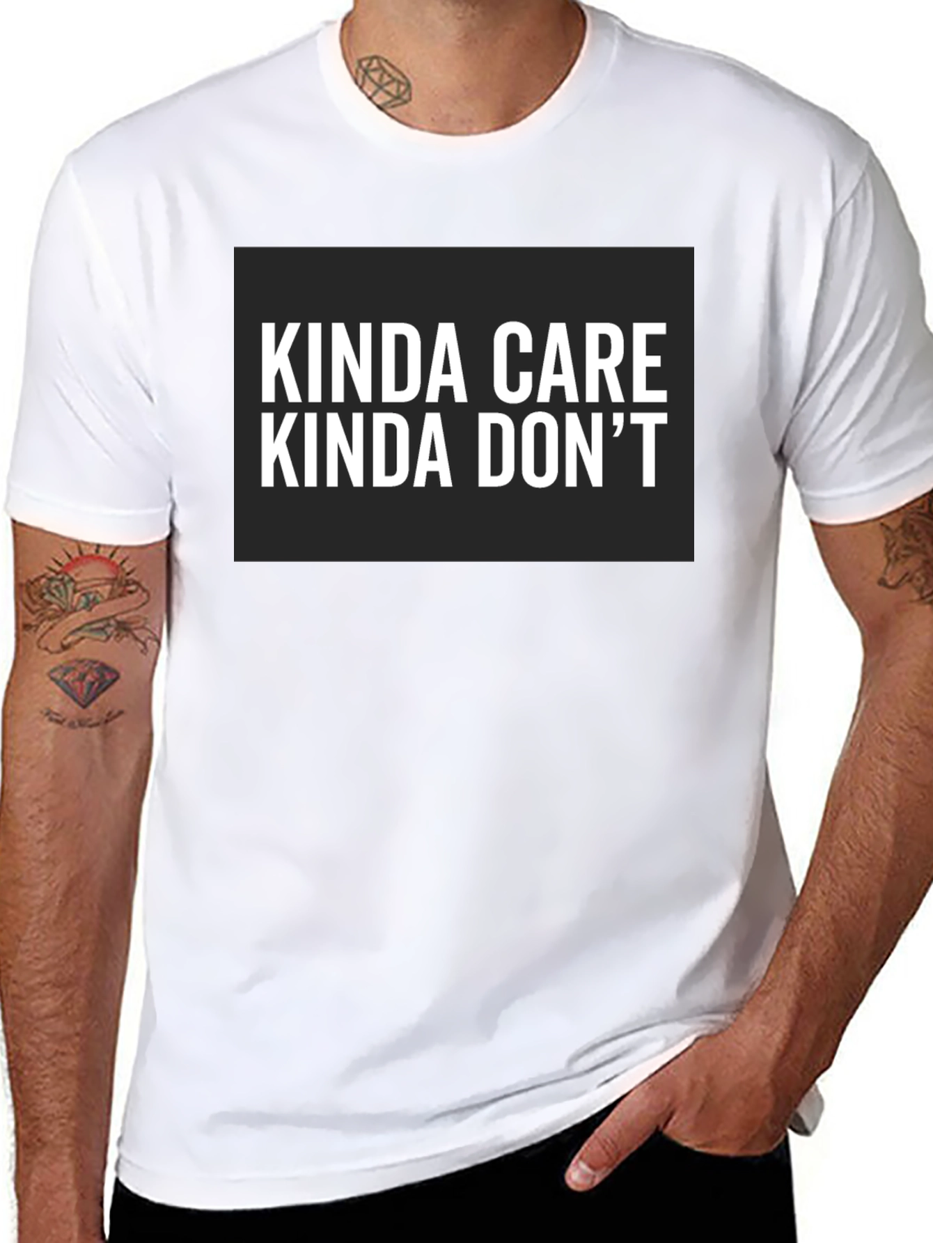 Kinda Care Kinda Dont Graphic Tee