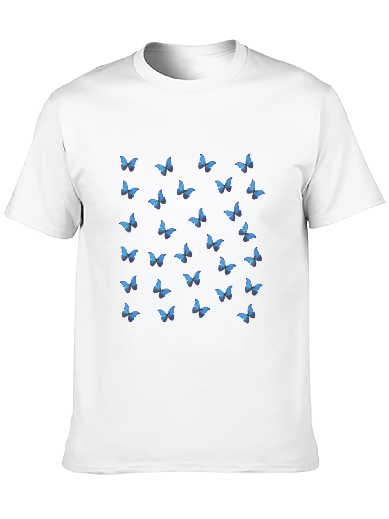 Butterfly Print Black T-Shirt for Men