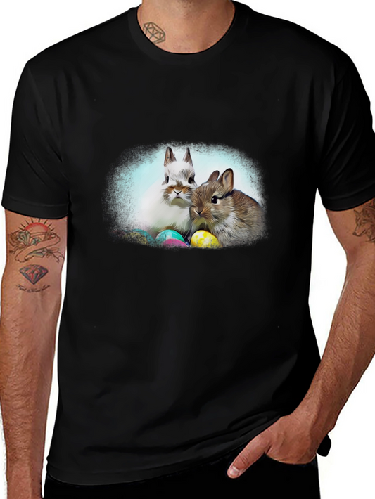 Easter Bunny T-Shirt: Cute Rabbit & Egg Design