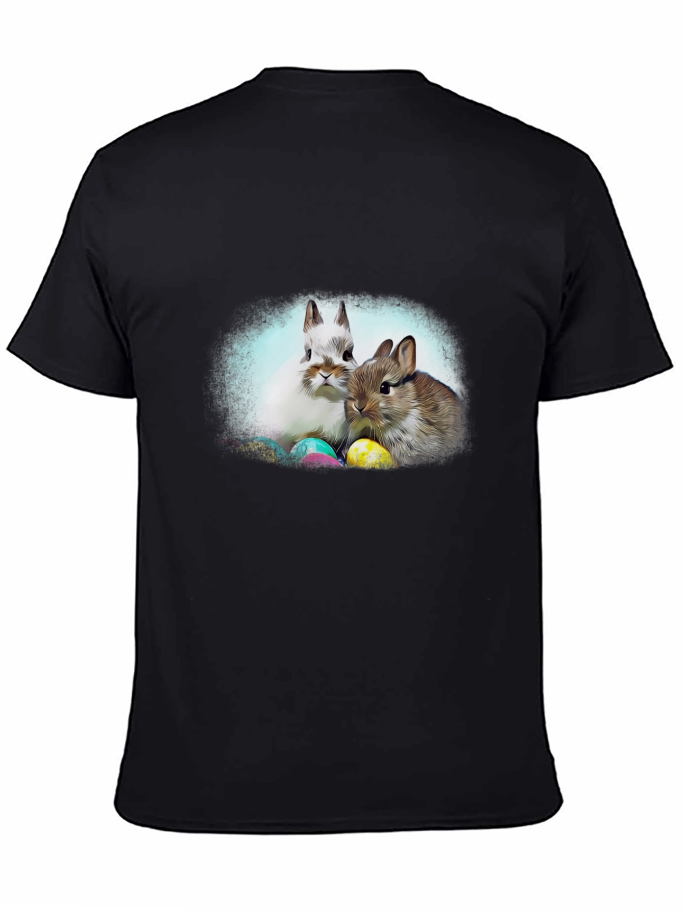 Easter Bunny T-Shirt: Cute Rabbit & Egg Design