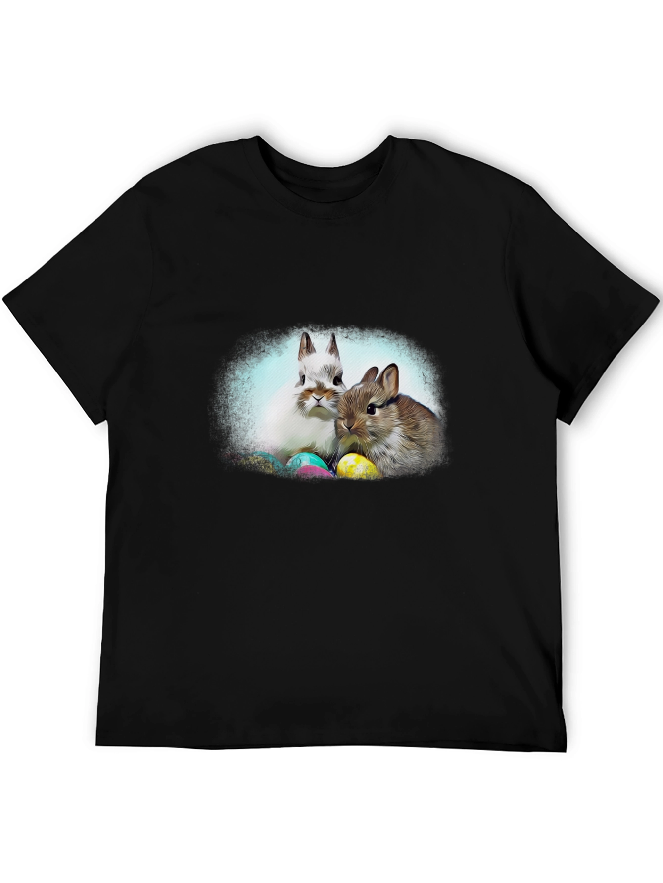 Easter Bunny T-Shirt: Cute Rabbit & Egg Design