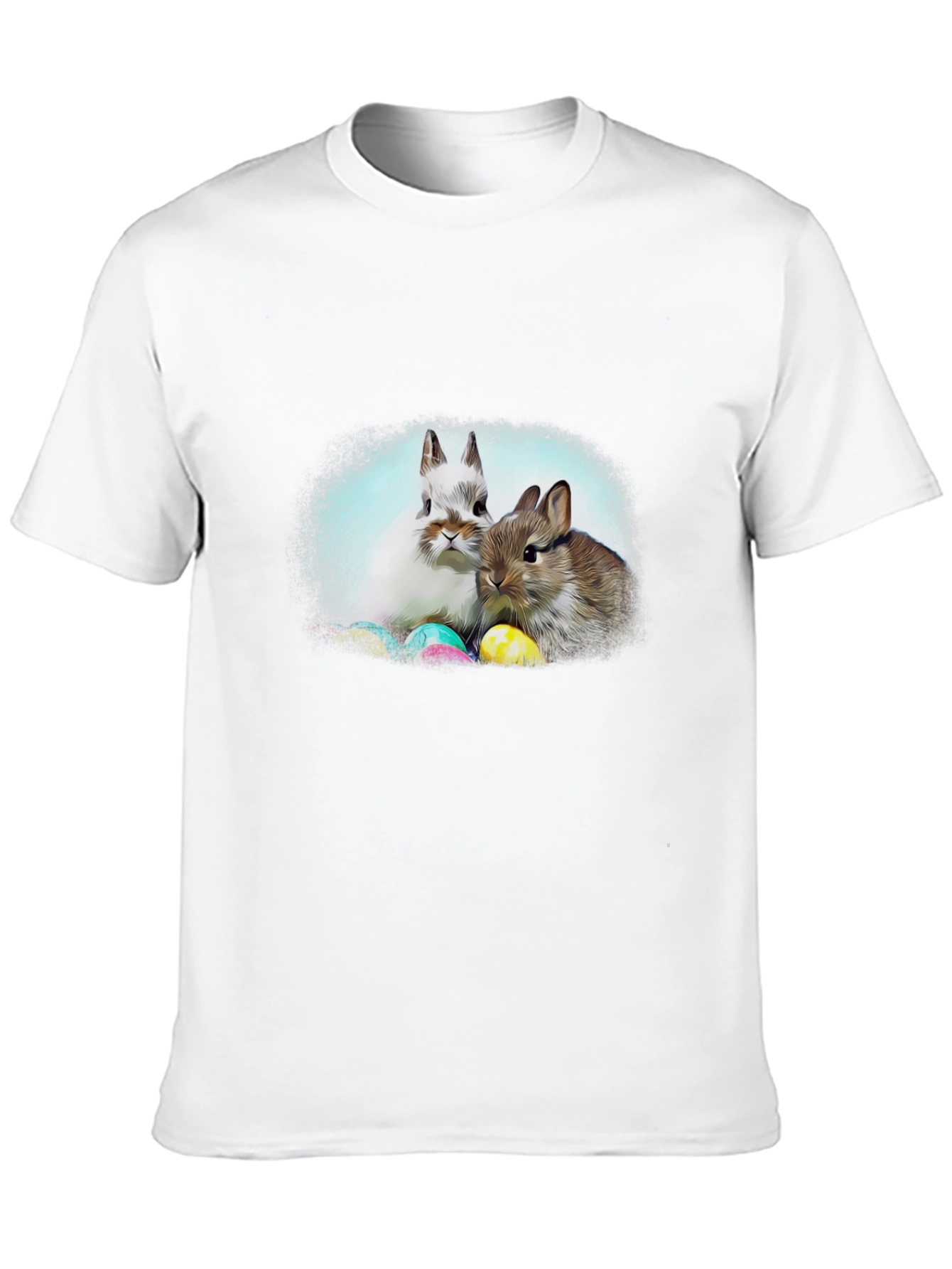 Easter Bunny T-Shirt: Cute Rabbit & Egg Design