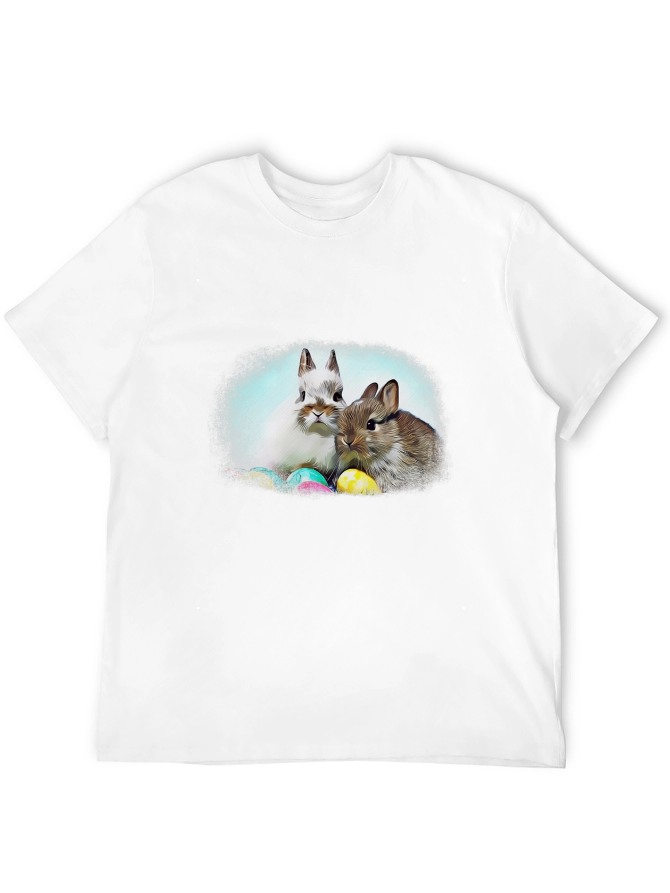 Easter Bunny T-Shirt: Cute Rabbit & Egg Design