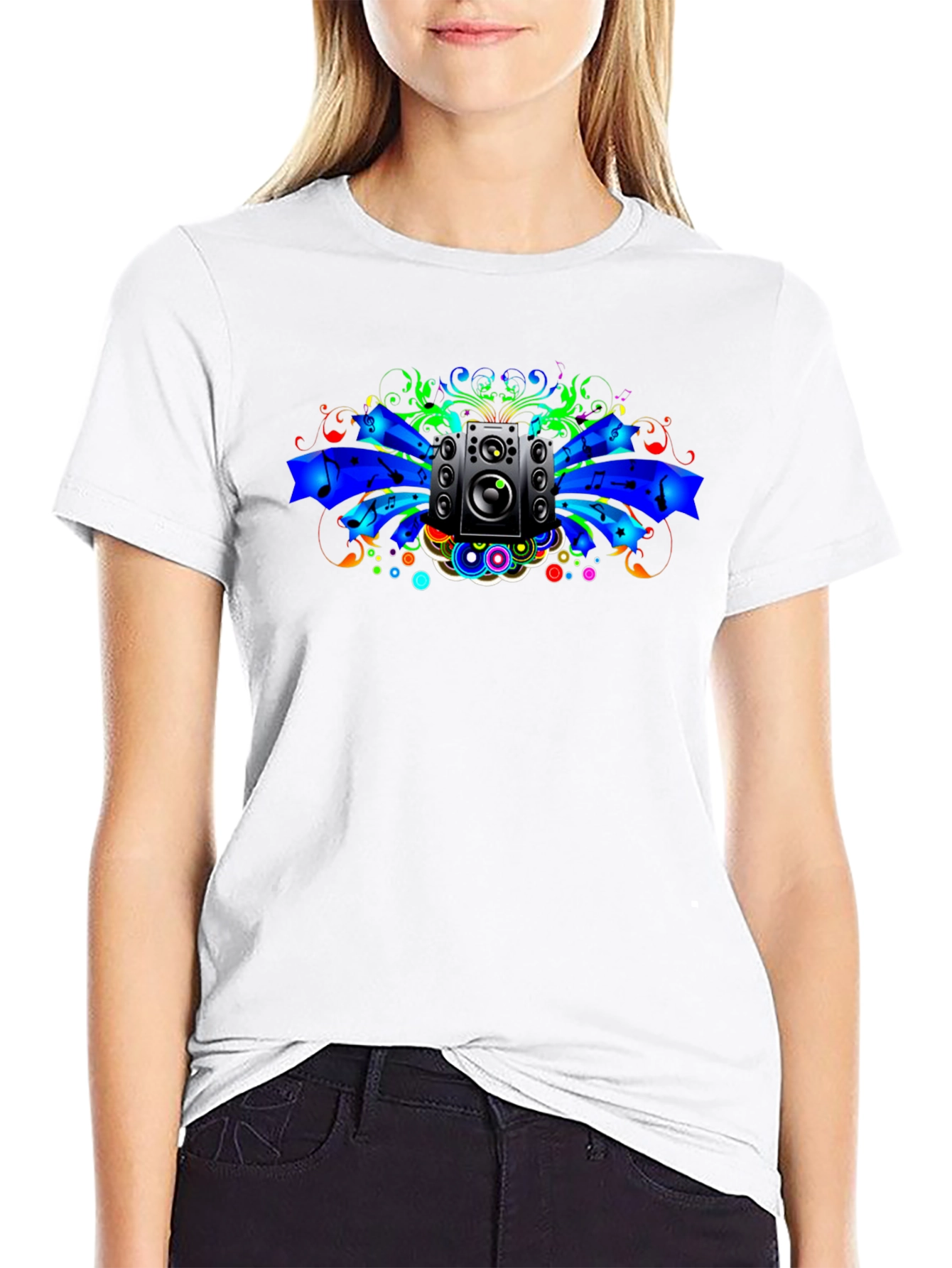 Bold Music Speaker Graphic T-Shirt