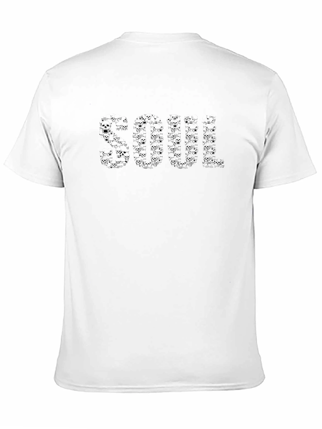 Skull Print Soul Crew Neck T-Shirt
