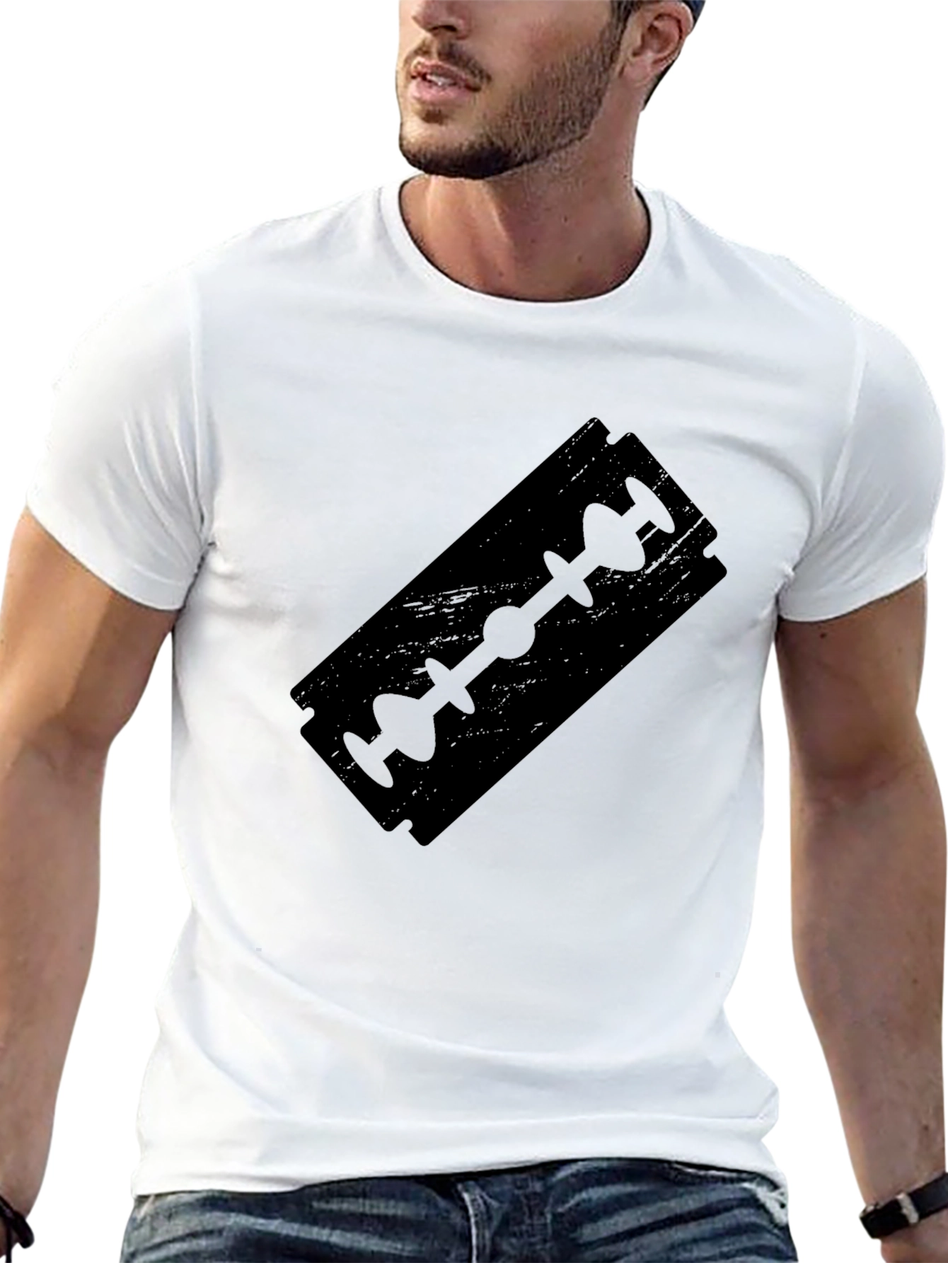 Black Razor Blade Graphic Tee