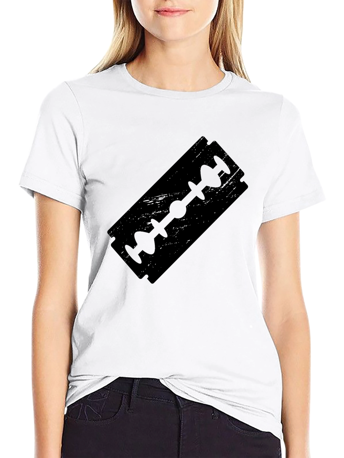 Black Razor Blade Graphic Tee