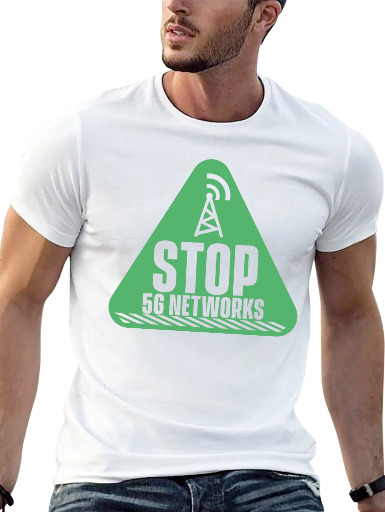 Stop 5G Networks Black T-Shirt
