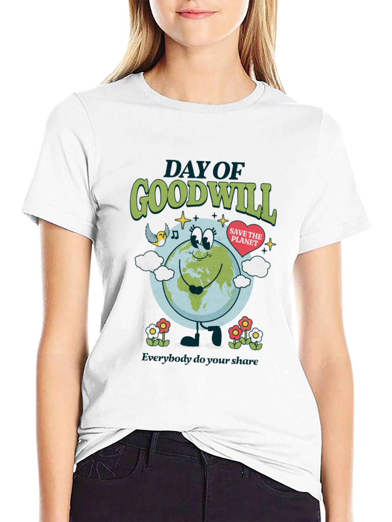 Day of Goodwill Save the Planet Graphic Tee
