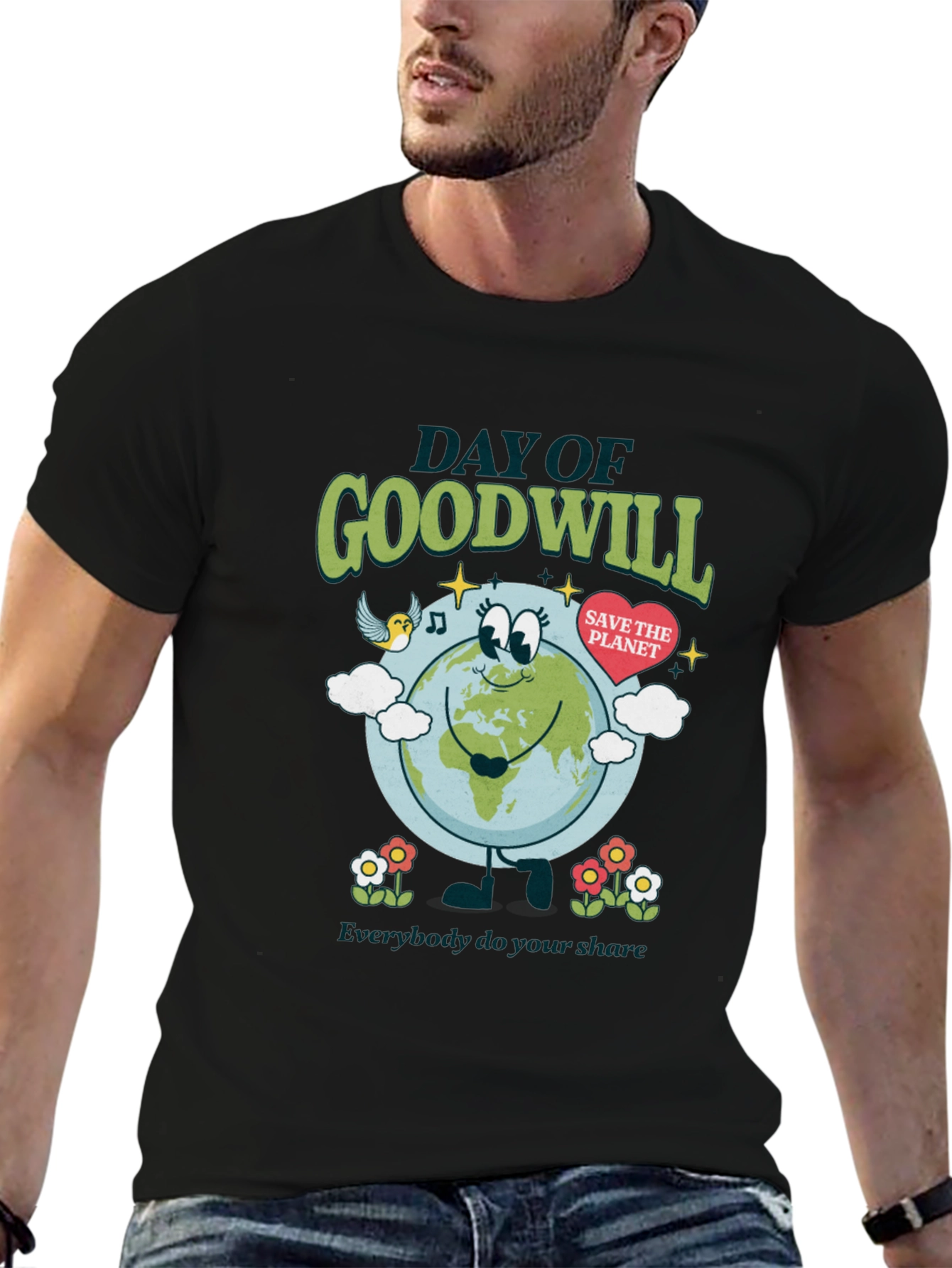 Day of Goodwill Save the Planet Graphic Tee