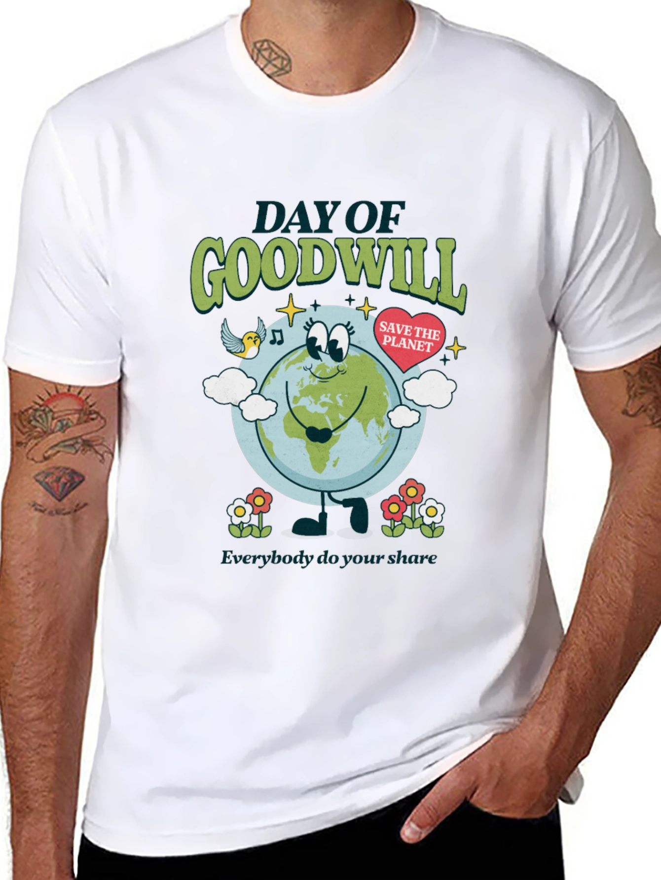 Day of Goodwill Save the Planet Graphic Tee