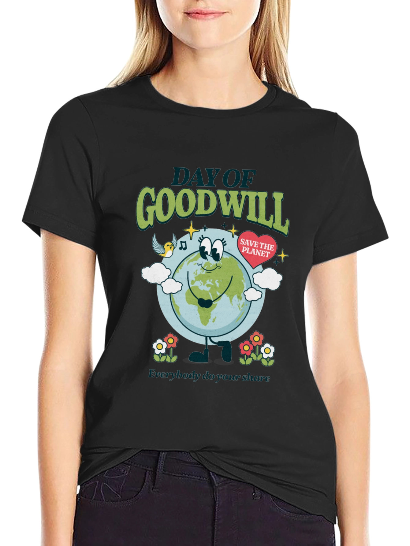 Day of Goodwill Save the Planet Graphic Tee
