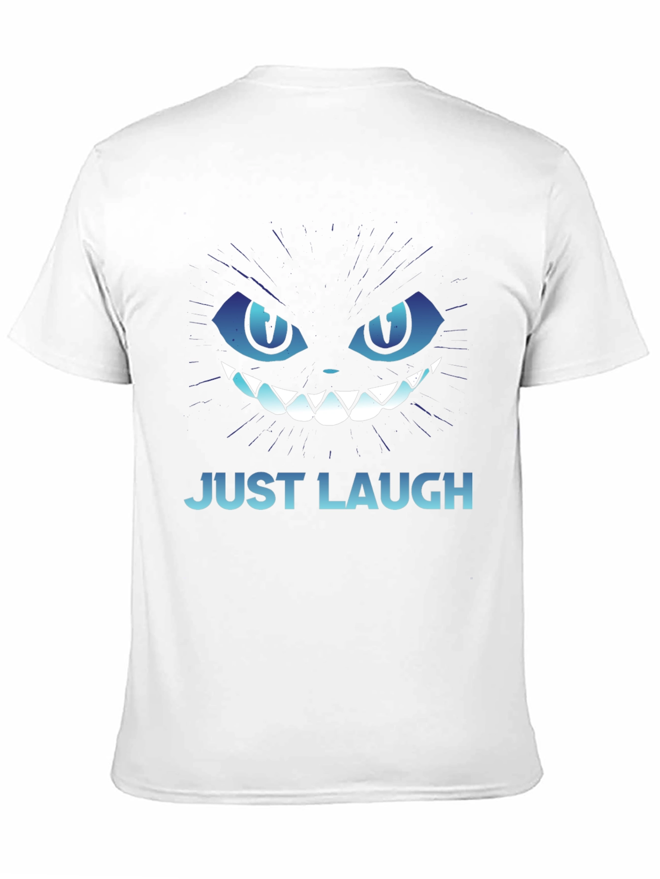 Just Laugh Cat Graphic Tee - Mens Black T-Shirt