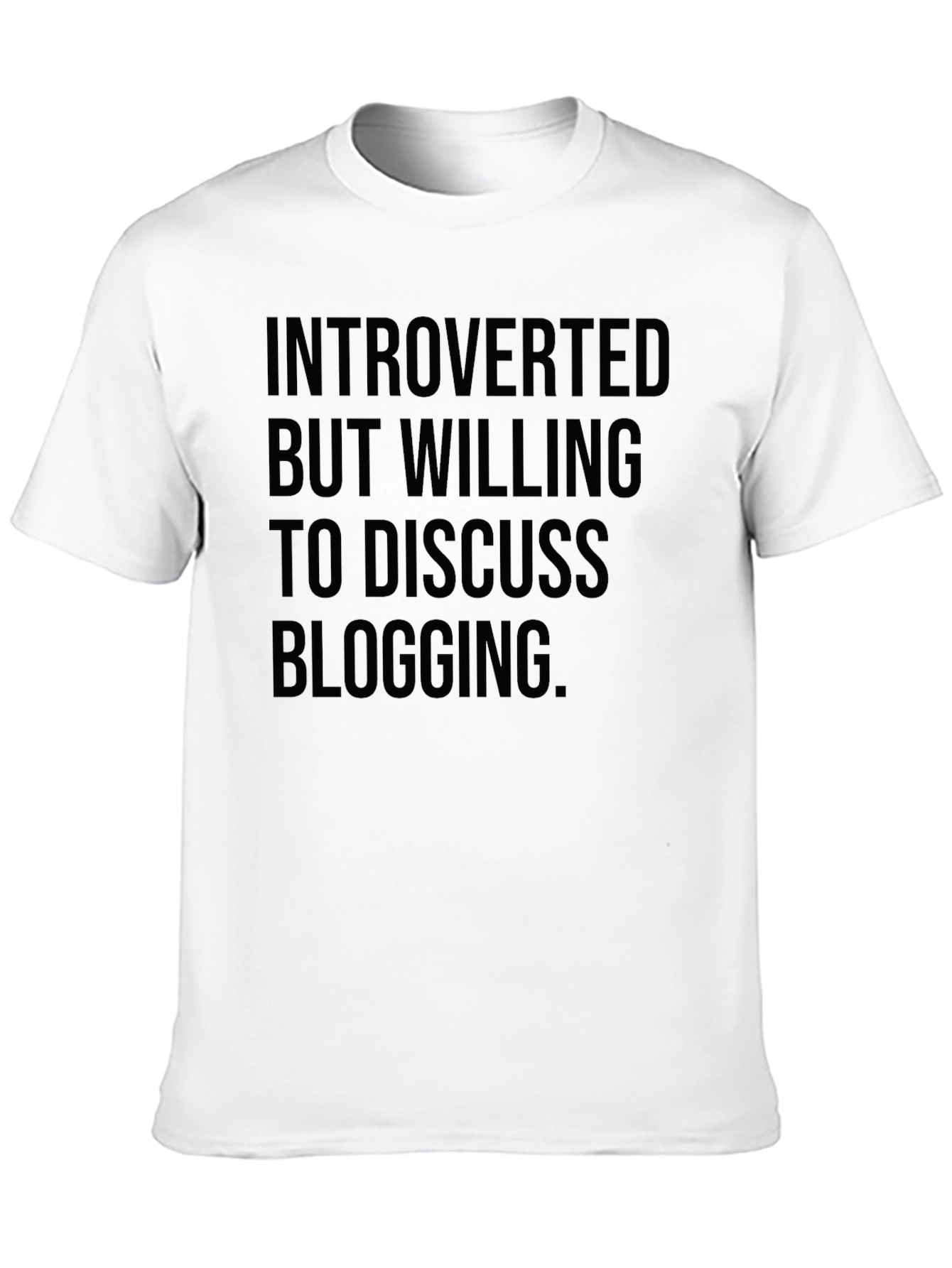 Introverted Blogging T-Shirt - Soft Cotton Tee