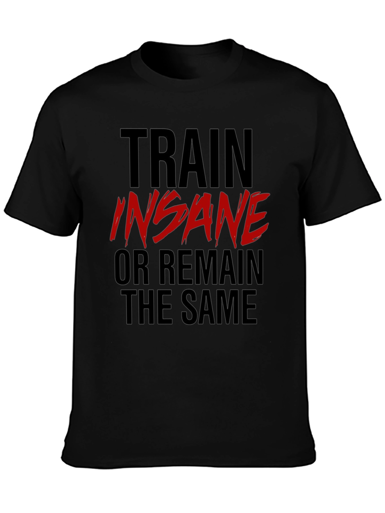 Train Insane T-Shirt: Motivational Gym Wear