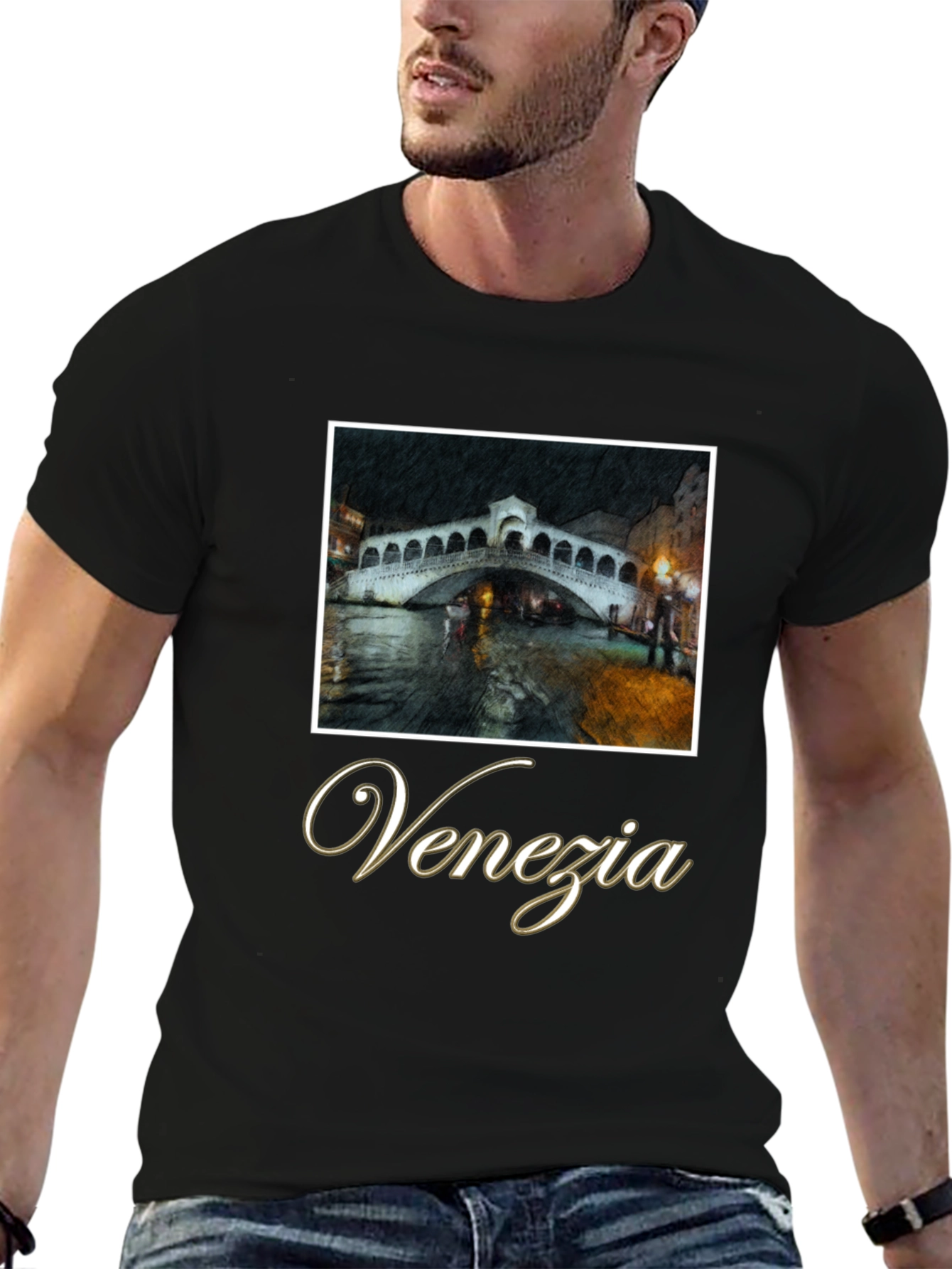 Venezia Graphic T-Shirt - Italian Bridge Design
