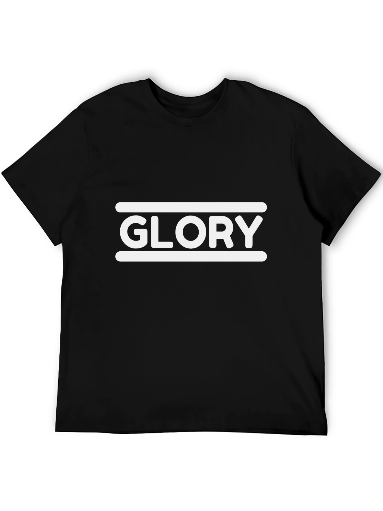 Mens Glory Graphic Print Black T-Shirt