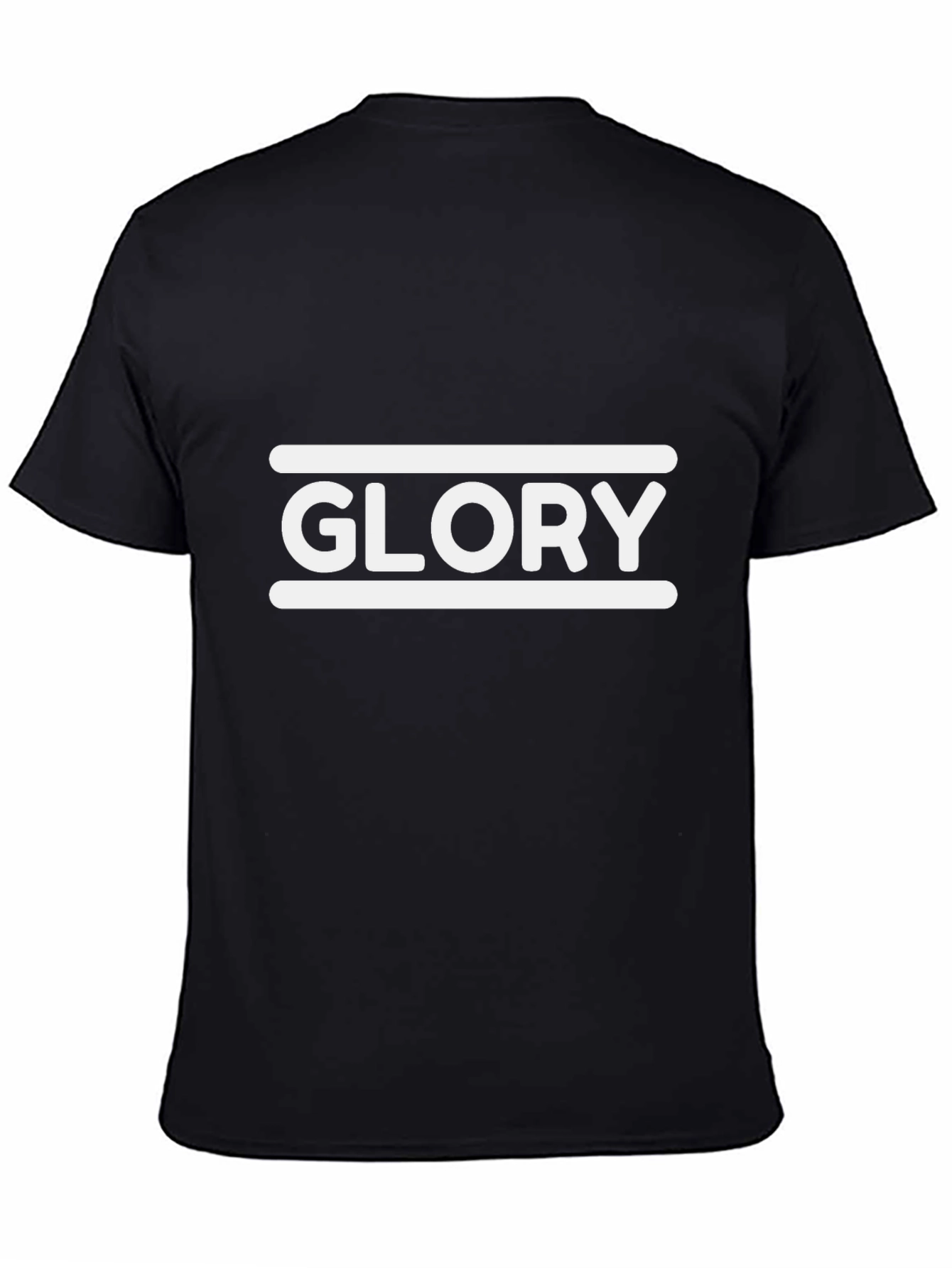 Mens Glory Graphic Print Black T-Shirt