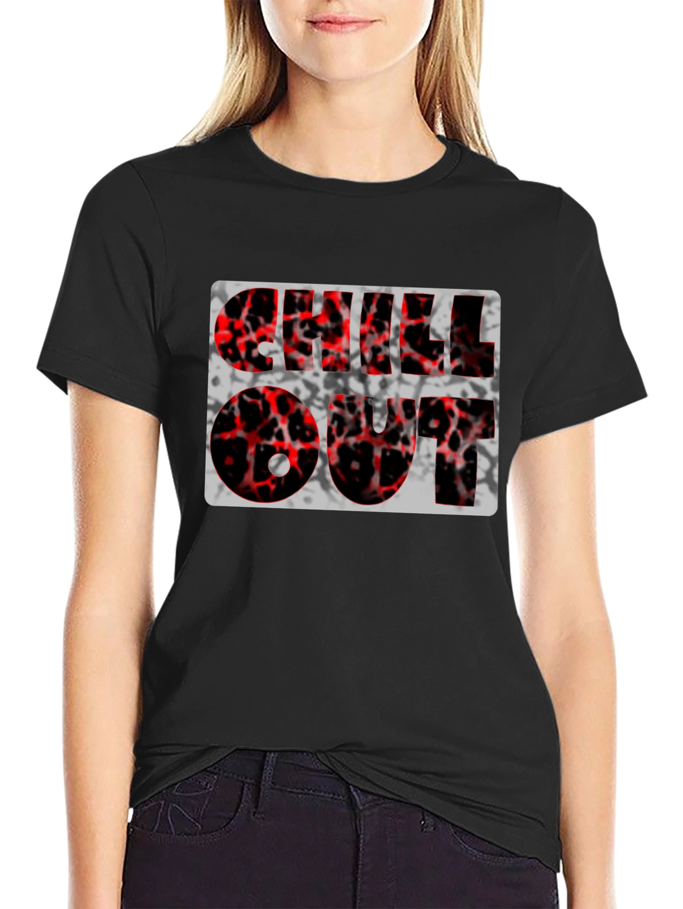 Chill Out Graphic Tee - Black Casual Shirt
