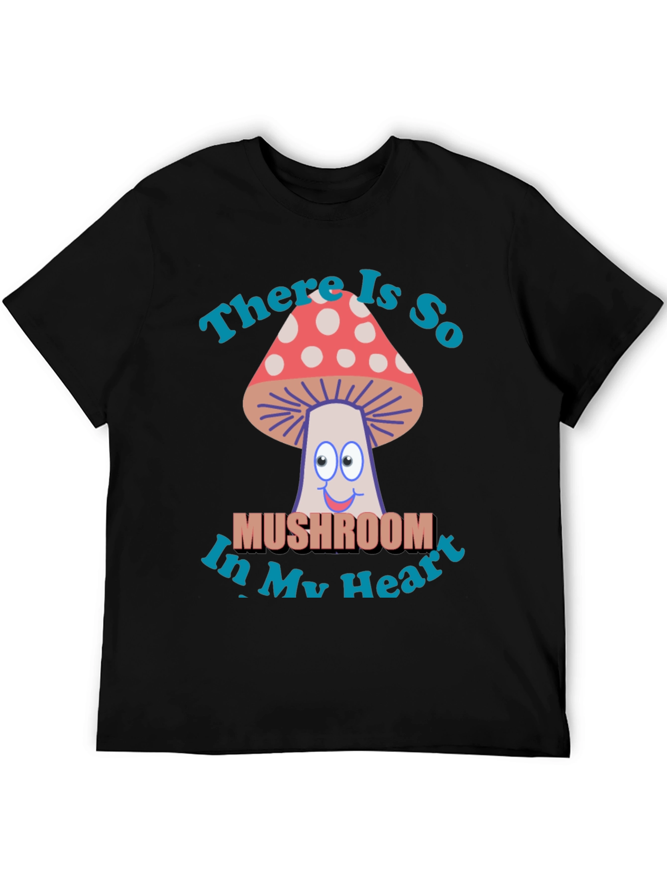 Mushroom Heart T-Shirt - Funny Graphic Tee