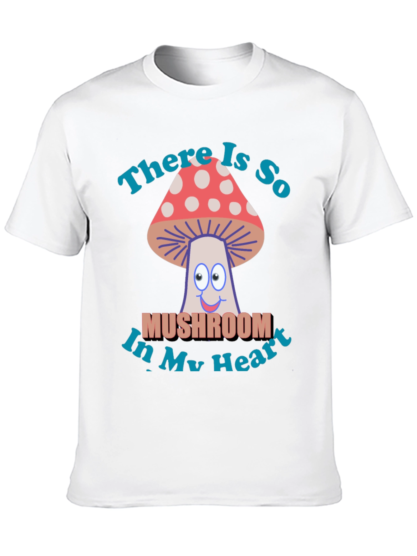 Mushroom Heart T-Shirt - Funny Graphic Tee