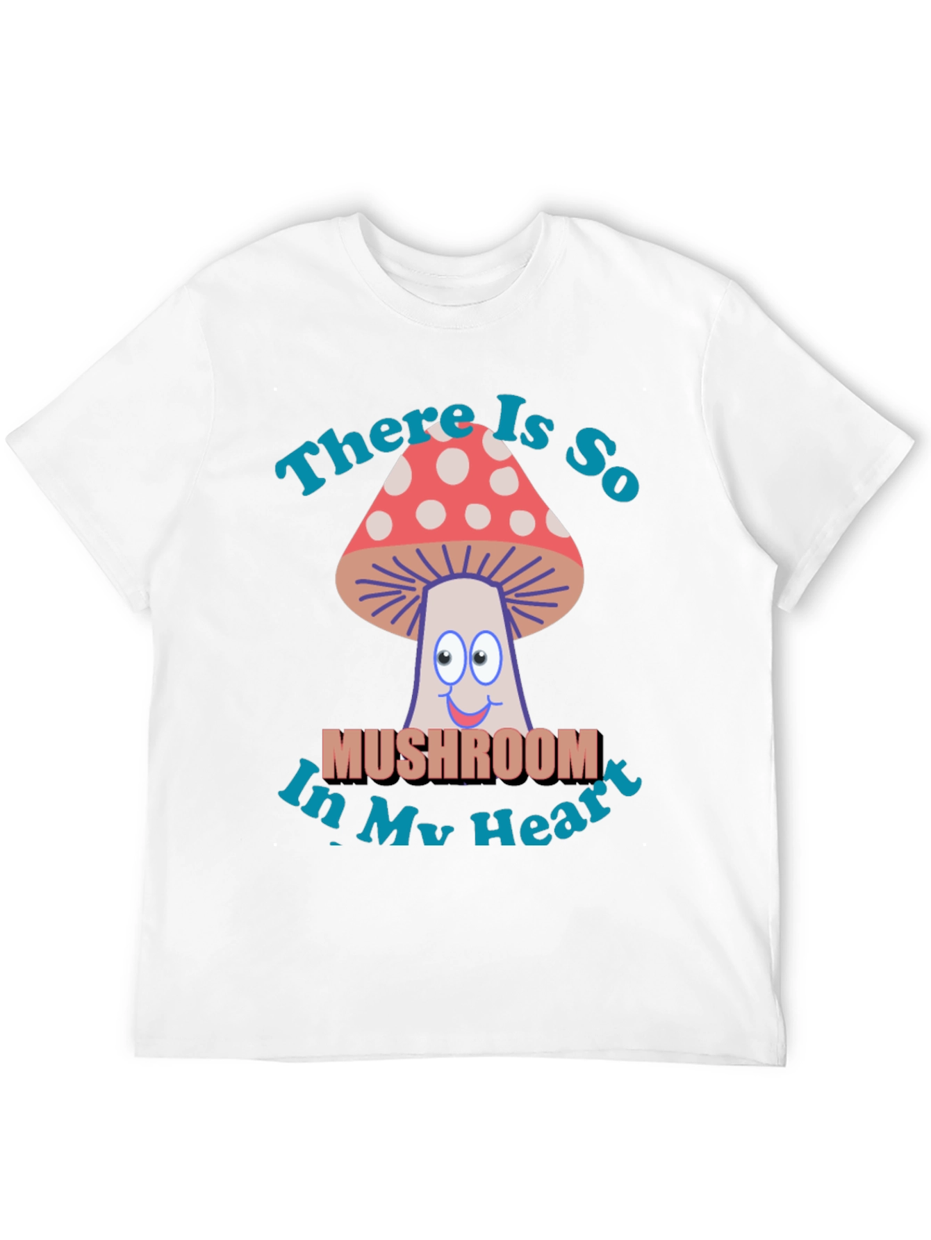Mushroom Heart T-Shirt - Funny Graphic Tee