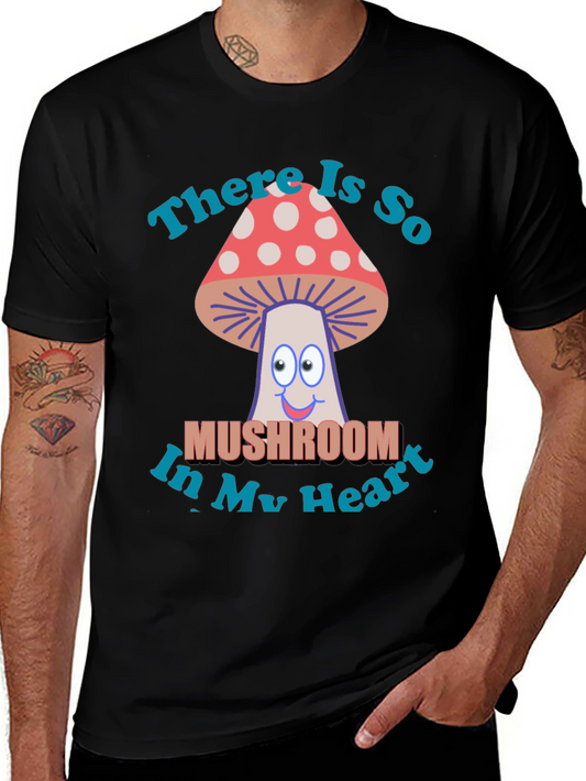 Mushroom Heart T-Shirt - Funny Graphic Tee