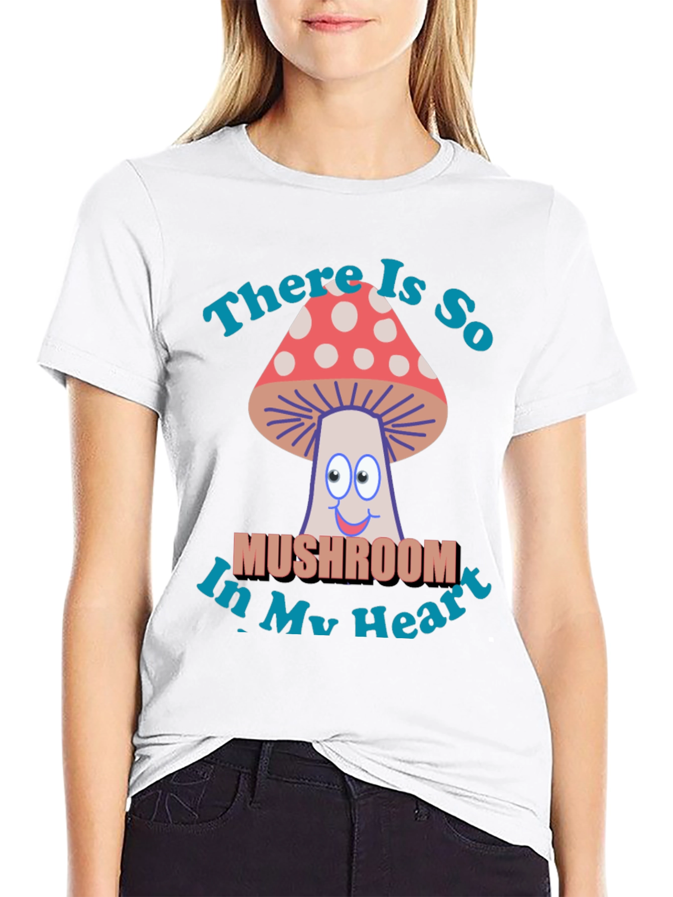 Mushroom Heart T-Shirt - Funny Graphic Tee