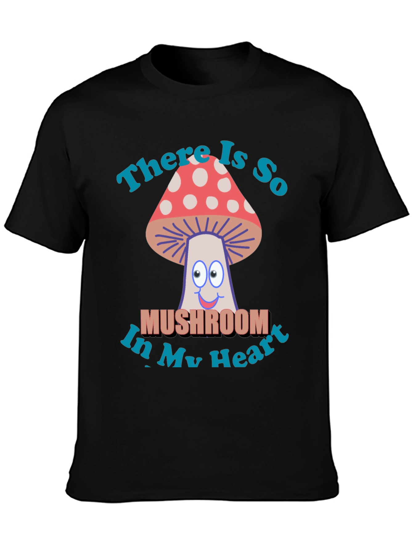Mushroom Heart T-Shirt - Funny Graphic Tee