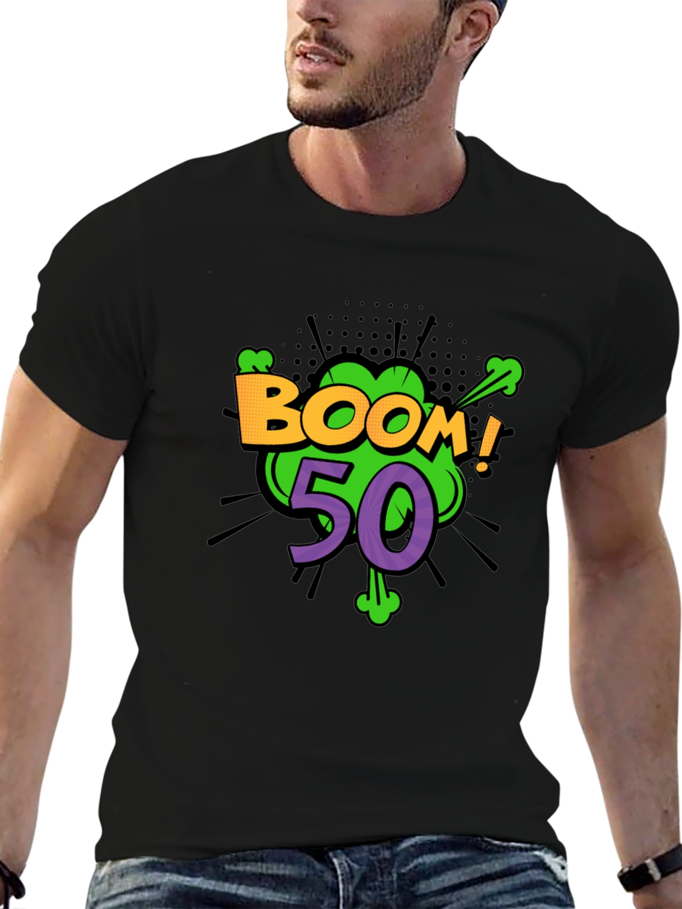 Boom! 50th Birthday Graphic T-Shirt