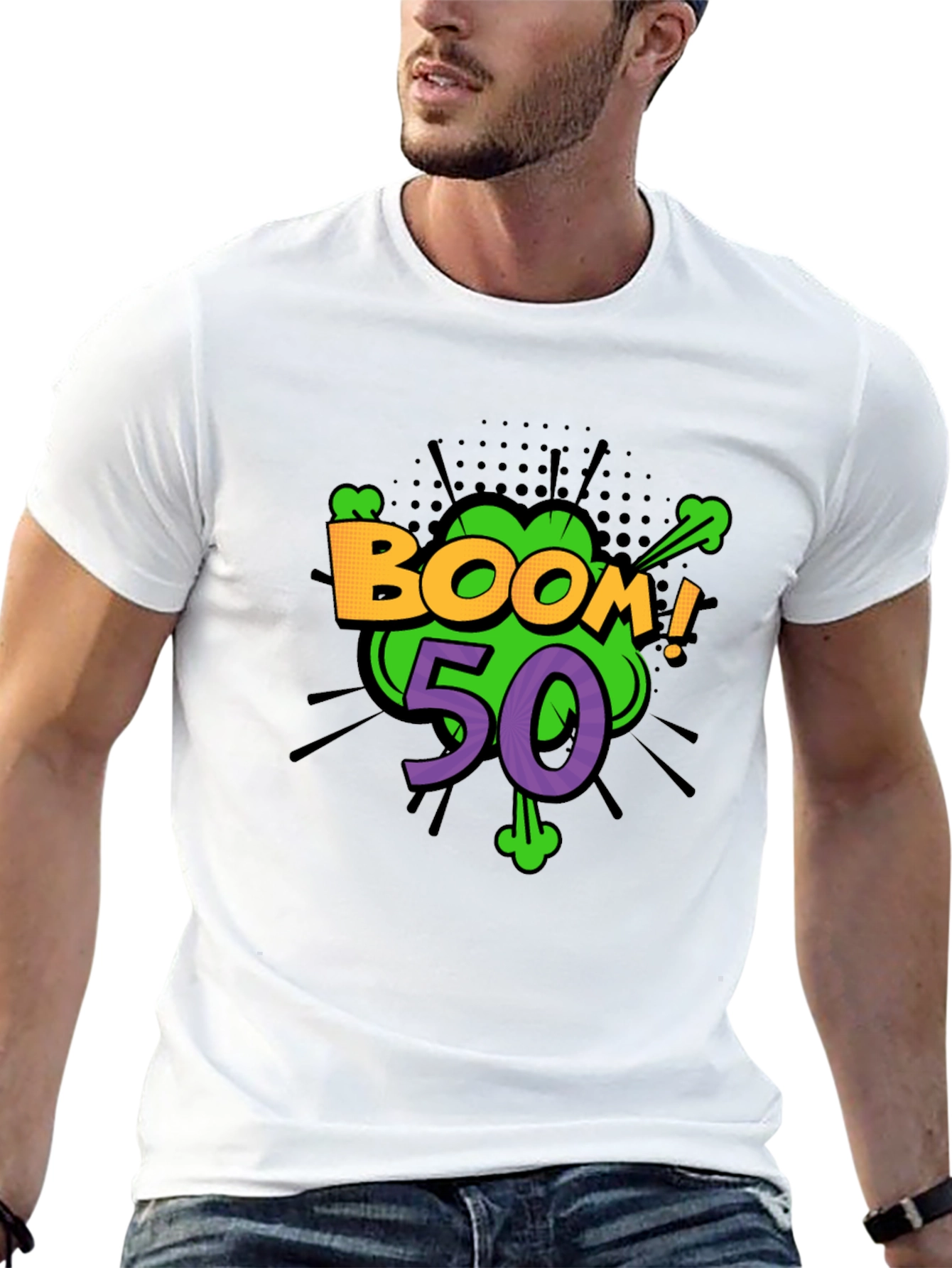 Boom! 50th Birthday Graphic T-Shirt