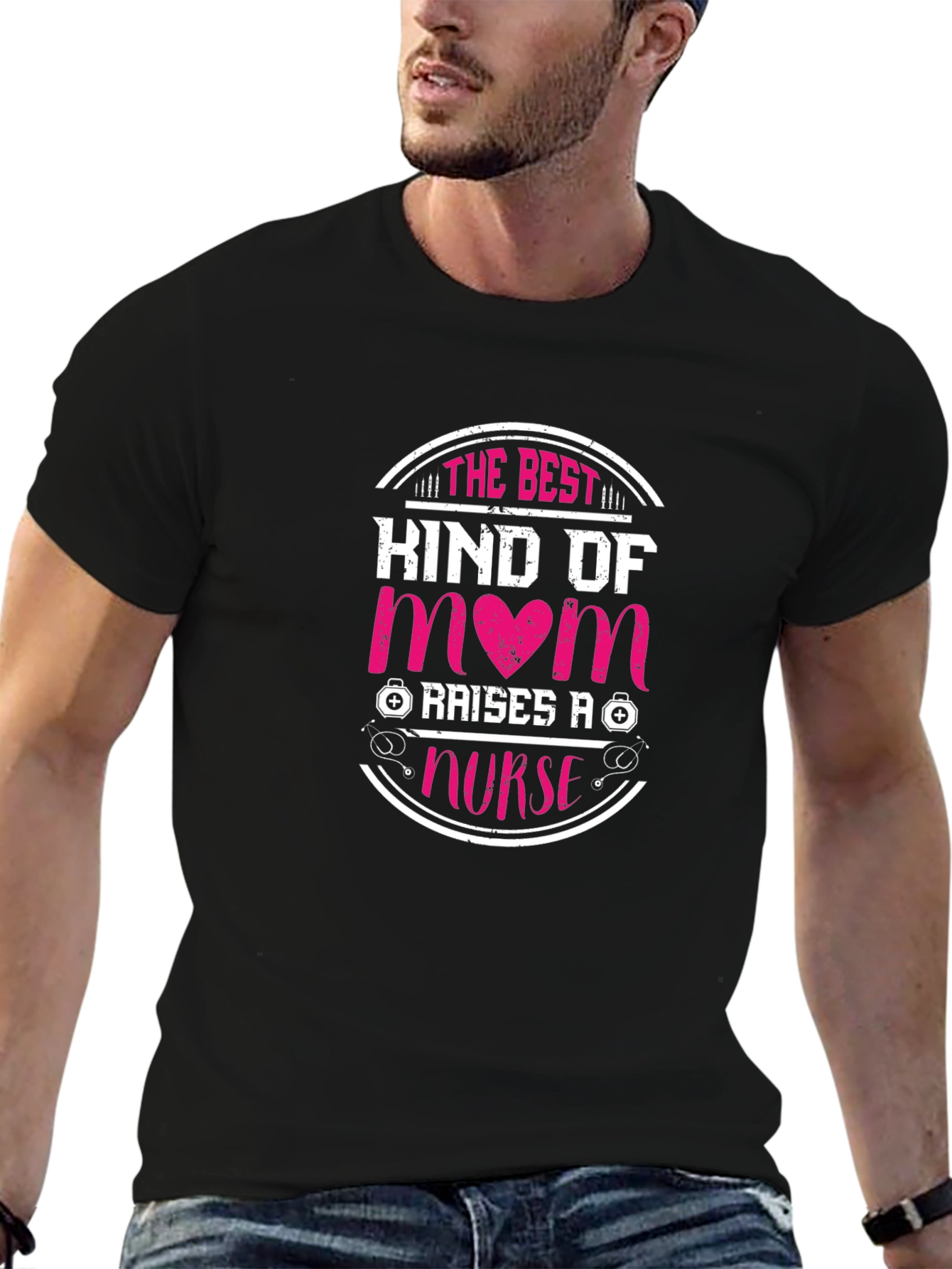 Best Kind of Mom Raises a Nurse Graphic Tee