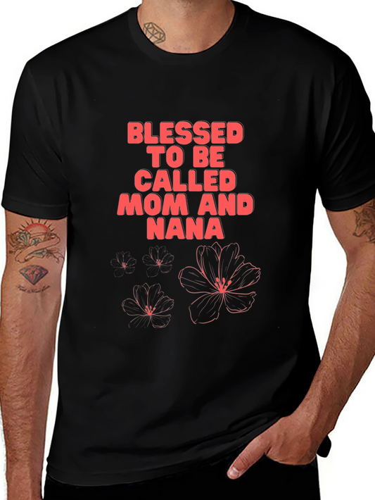 Blessed Mom and Nana Graphic T-Shirt