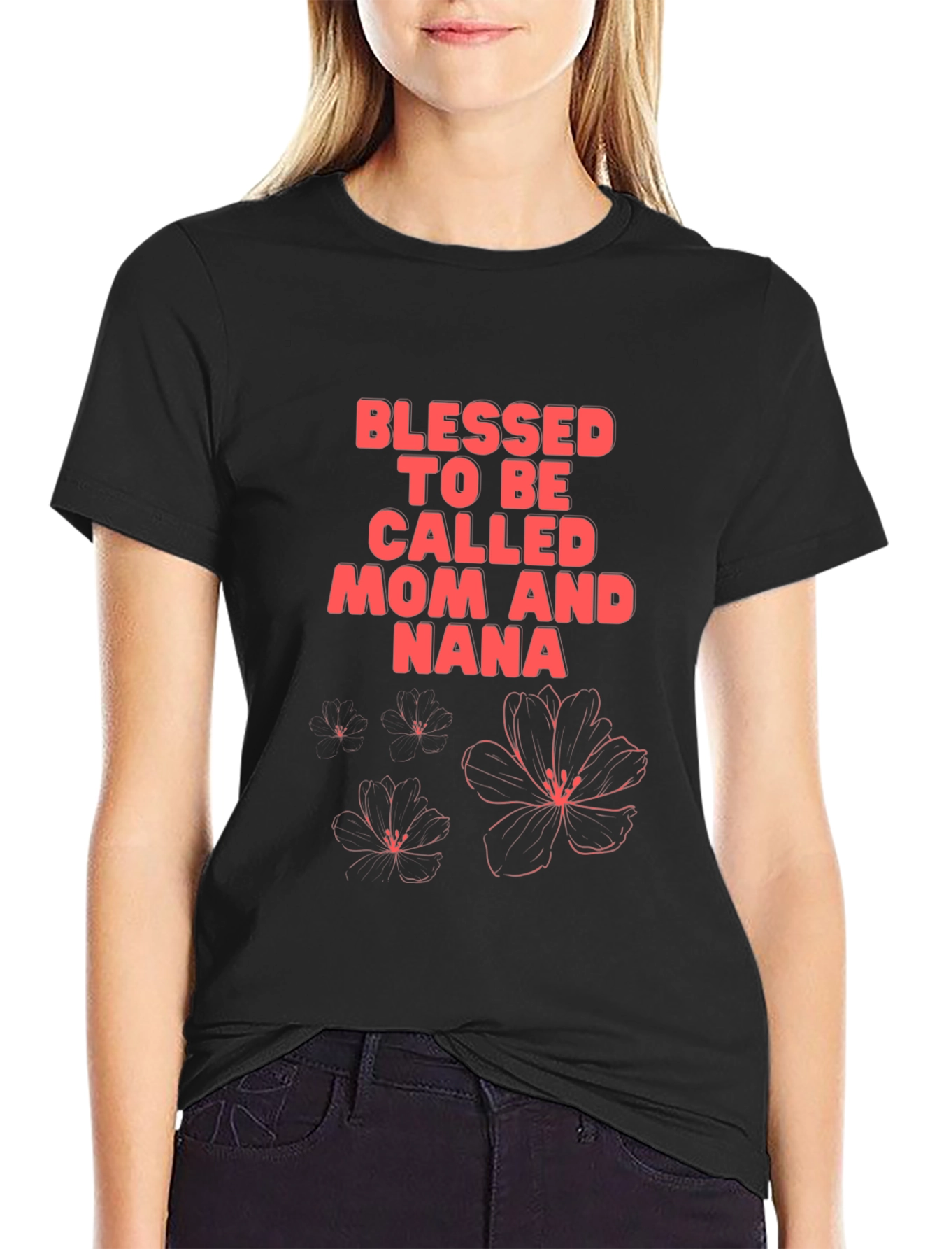 Blessed Mom and Nana Graphic T-Shirt