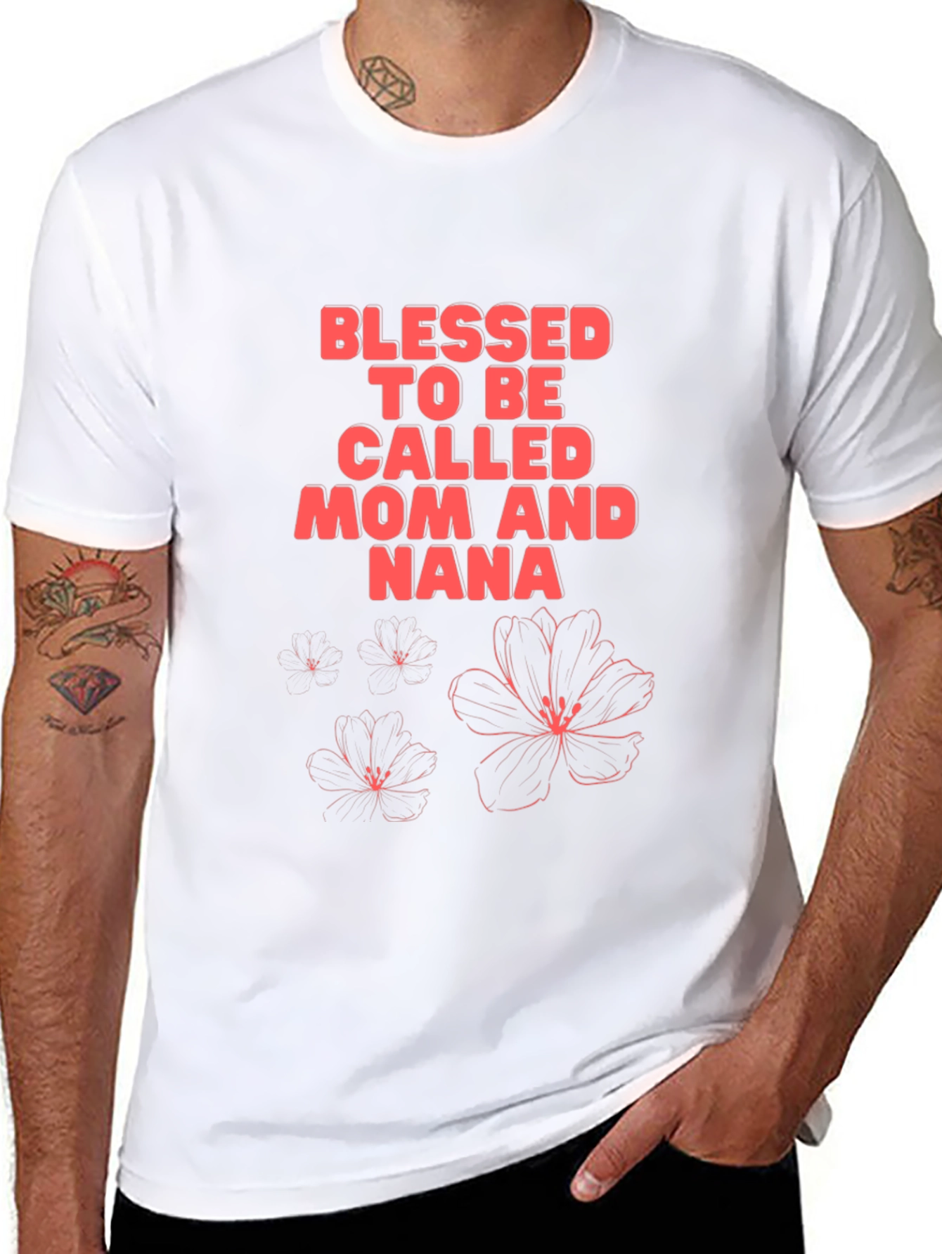 Blessed Mom and Nana Graphic T-Shirt